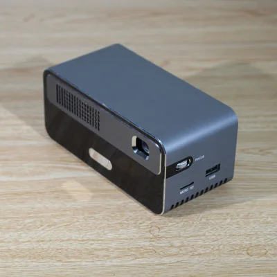 Small mini Portable Android Projector 1080p Dlp laser smart home theater video wifi cinema 2021 hot selling projector with speak