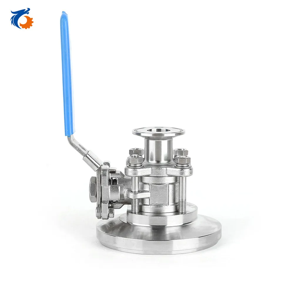 SMS standard stainless steel sanitary manual tank bottom ball