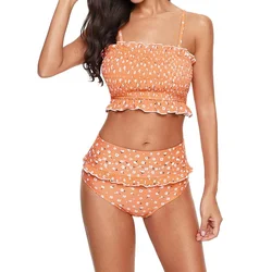 2019  New swimwear summer Floral bathing suits high waist women sexy bikini
