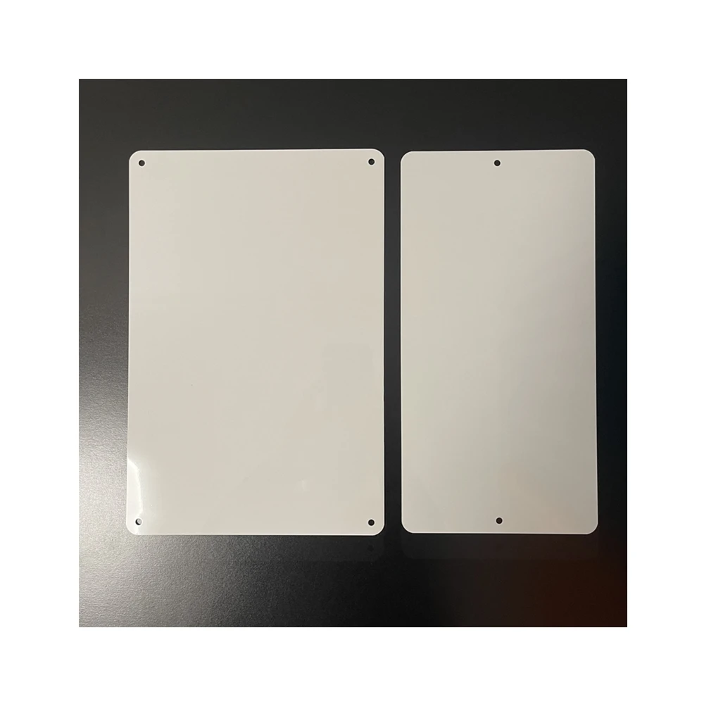 2024 RTS Cheap Wholesale Custom Metal Sign 200X300MM Sublimation Blank Sign for Home