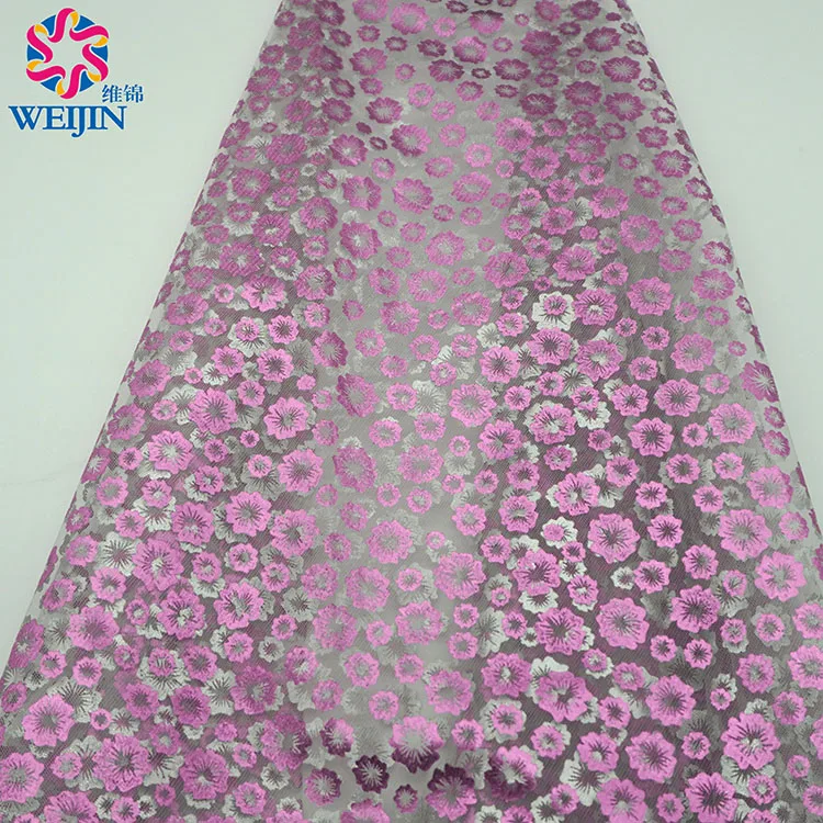 100% polyester fiber gold-plated chiffon powder cherry blossom chiffon lace fabric shiny mesh fabric clothing stage skirt