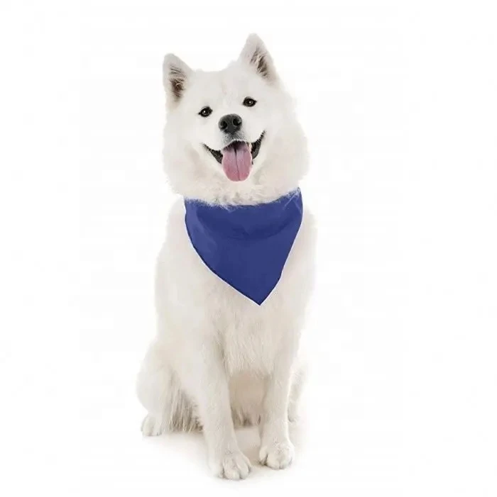 Wholesale Sublimation Printed Solid Color Triangle Pet Bandana Custom Logo Cat Dog Scarf for Small and Large Dogs