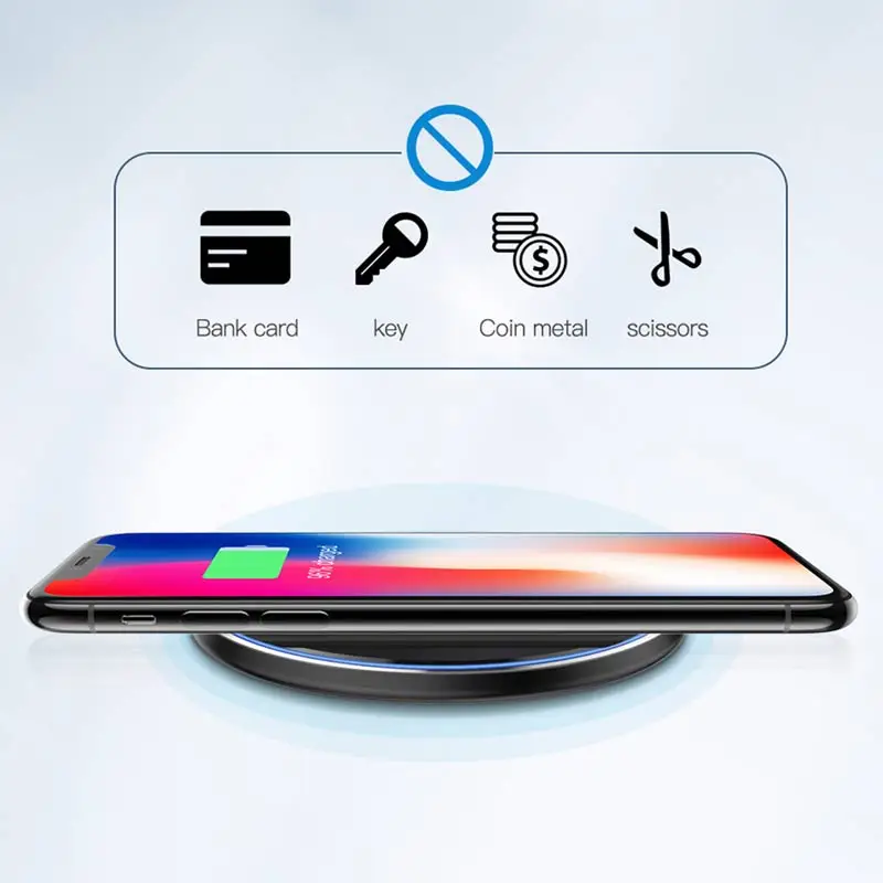 10W wireless charger for iPhone 11 Xs Max X XR 8 Plus 30W fast charging pad for Ulefone Doogee Samsung Note 9 Note 8 S10 Plus