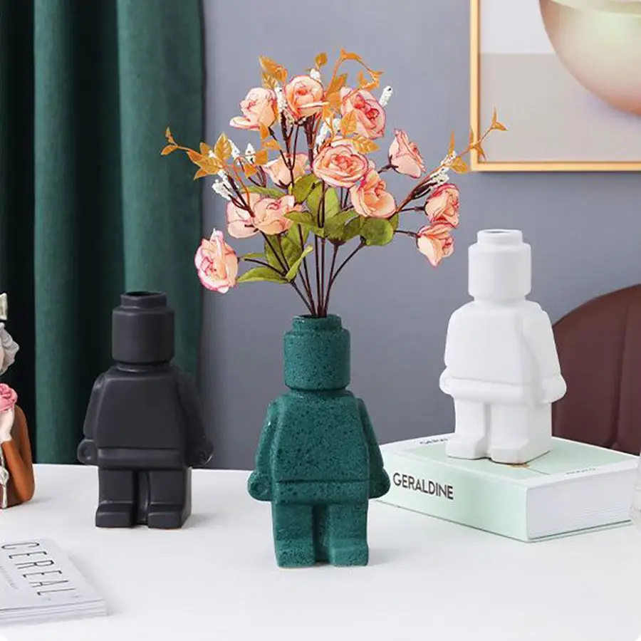 best selling products 2024 Custom nordic porcelain decoration vases modern home decor table ceramic flower vase