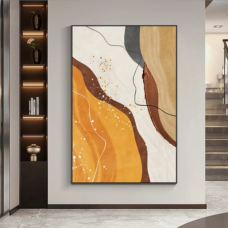 Wall art light luxury abstract wall decor for living room home decoration wall painting  floor to ceiling painting