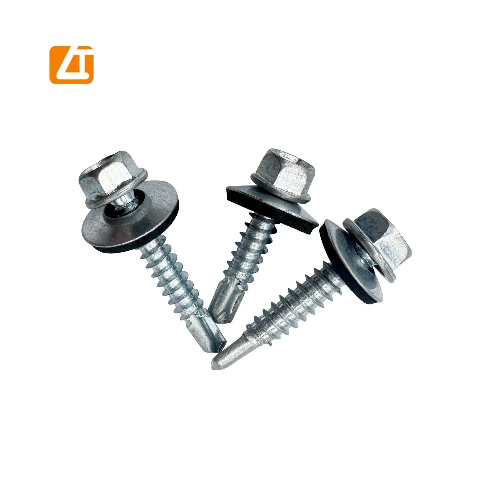 Wholesale zinc plated metal roof steel self drilling screw with rubber washer