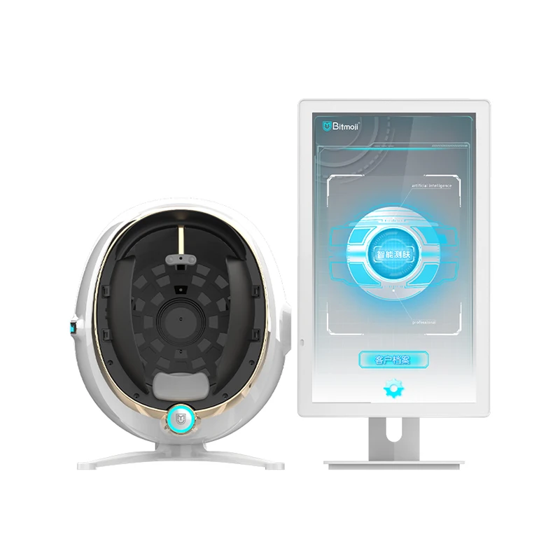 Newest AI Magic Intelligence 3D Skin Analyzer With 21.5 Inch Pad Facial Skin Analysis System Magic Mirror Face Scanner Machine