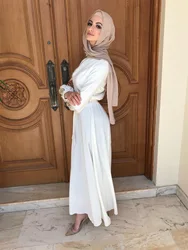 Dubai Modern Luxury Muslim Islamic Woman Clothing Pearl Embroidered Long Sleeve Fashion Elengant Abaya For Party Wedding