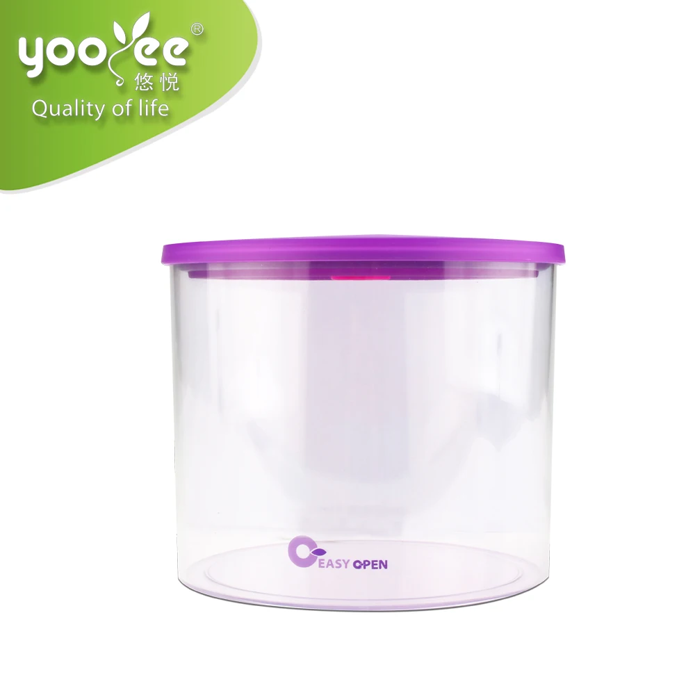 900ml Clear Airtight Plastic Pot