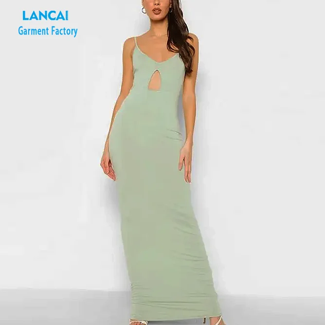 Clothing Manufacturers Custom Clothes Elegant Body con Dress Long Maxi Sexy Casual Dresses For Women