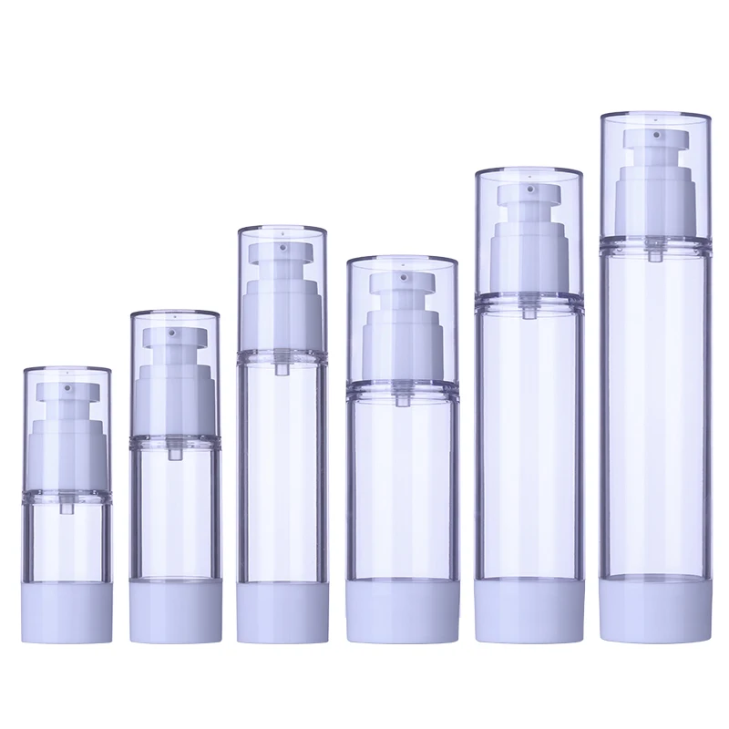 PET plastic vacuum pump bottle liquid Foundation water body skin face care bb moisturizer cream lotion makeup travel sets bottle