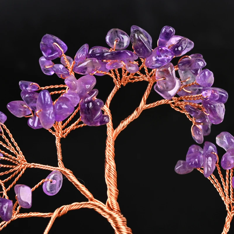 Wholesale Natural Healing Stone Fortune Money Tree Raw Stone Base Medium Crystal Tree For Fengshui