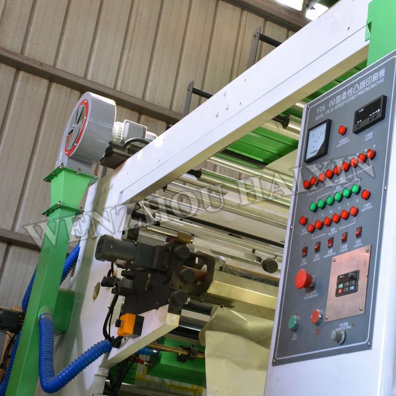 6 color large format flexographic printing machine paper bag printing machine