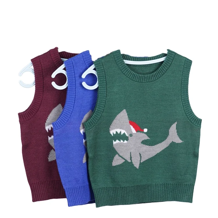 
2020 New design comfortable knit sweater vest for kids baby knit sweaters 