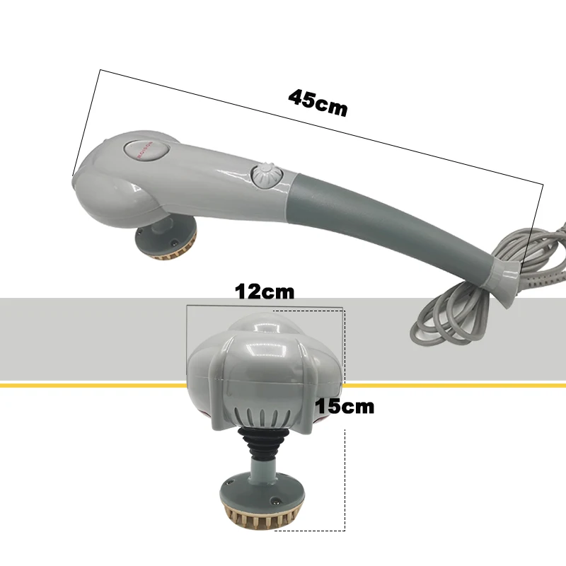 updated  changeable massage heads blood circulation vibration body massager matching 7pcs heads