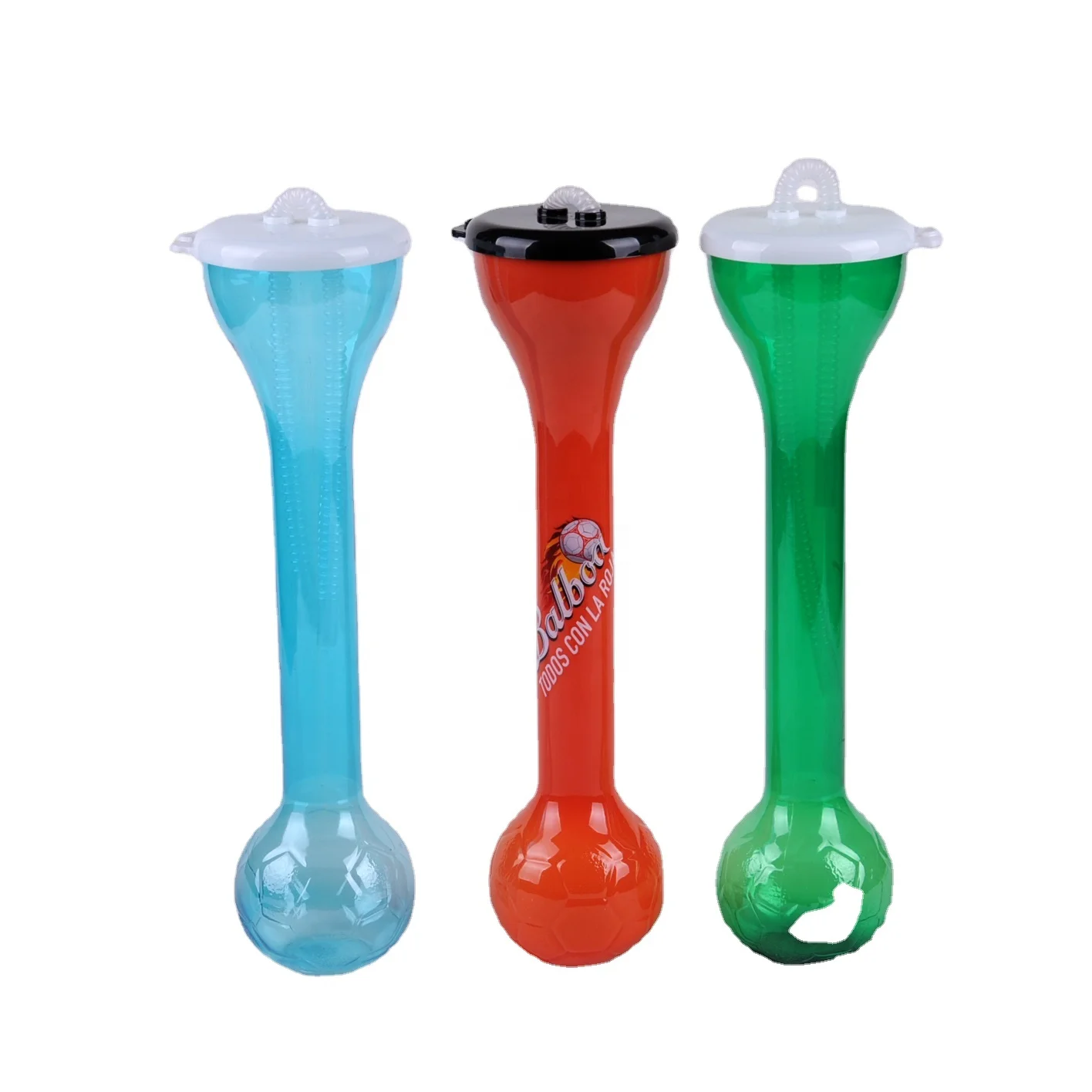15 OZ Plastic Slush Yard Glass Football Yard Cup With Lid And Straw For Wine Beer Juice