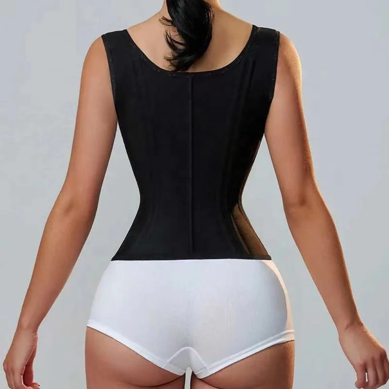 Women 15 Steel Bones High Compression Fajas Slimming Belt Latex Support Body Shaper Waist Trainer Shaper Girdle Shapewear Corset