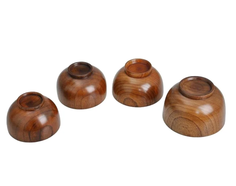 13*8CM Japanese Style Wood Bowl Noodle Bowl Zizyphus Jujube Wood Safe Salad Bowls Soup  Nice Tableware Free Ship