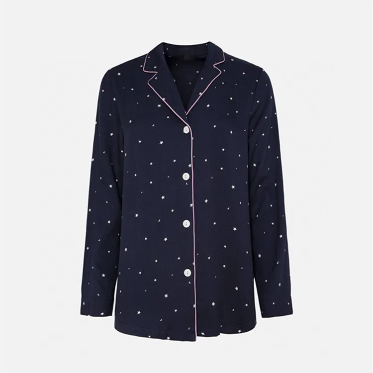 DEBELA custom long sleeve Soft and comfortable sleepwear lady set rayon loungewear  pajama for woman pijama