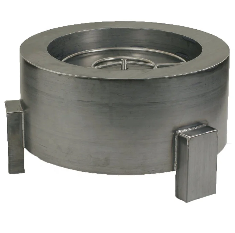 Modern Garden Design Round Corten Steel Gas Fire Pits