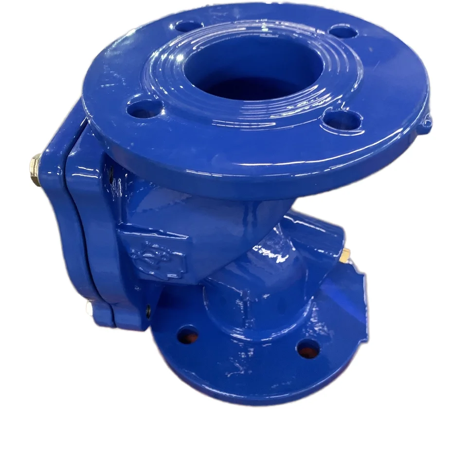 Manual Hydraulic Rotary Check Valve for Sewage Backflow Gate Structure Rubber Flapper Designed Water Media General Application
