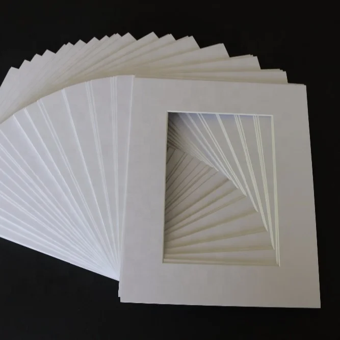 
Wholesale precut 1.4mm white core photo frame matboard 