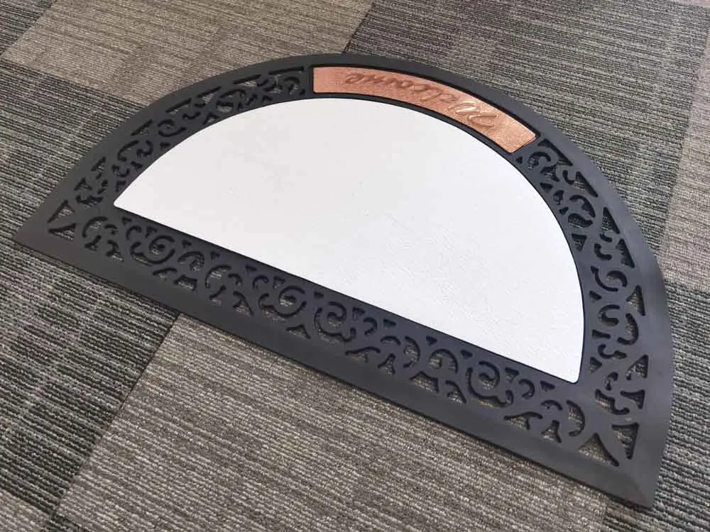 UV Printing Sublimation Blank Non Woven Fabric Recycled Rubber Entrance Outdoor Door Mats