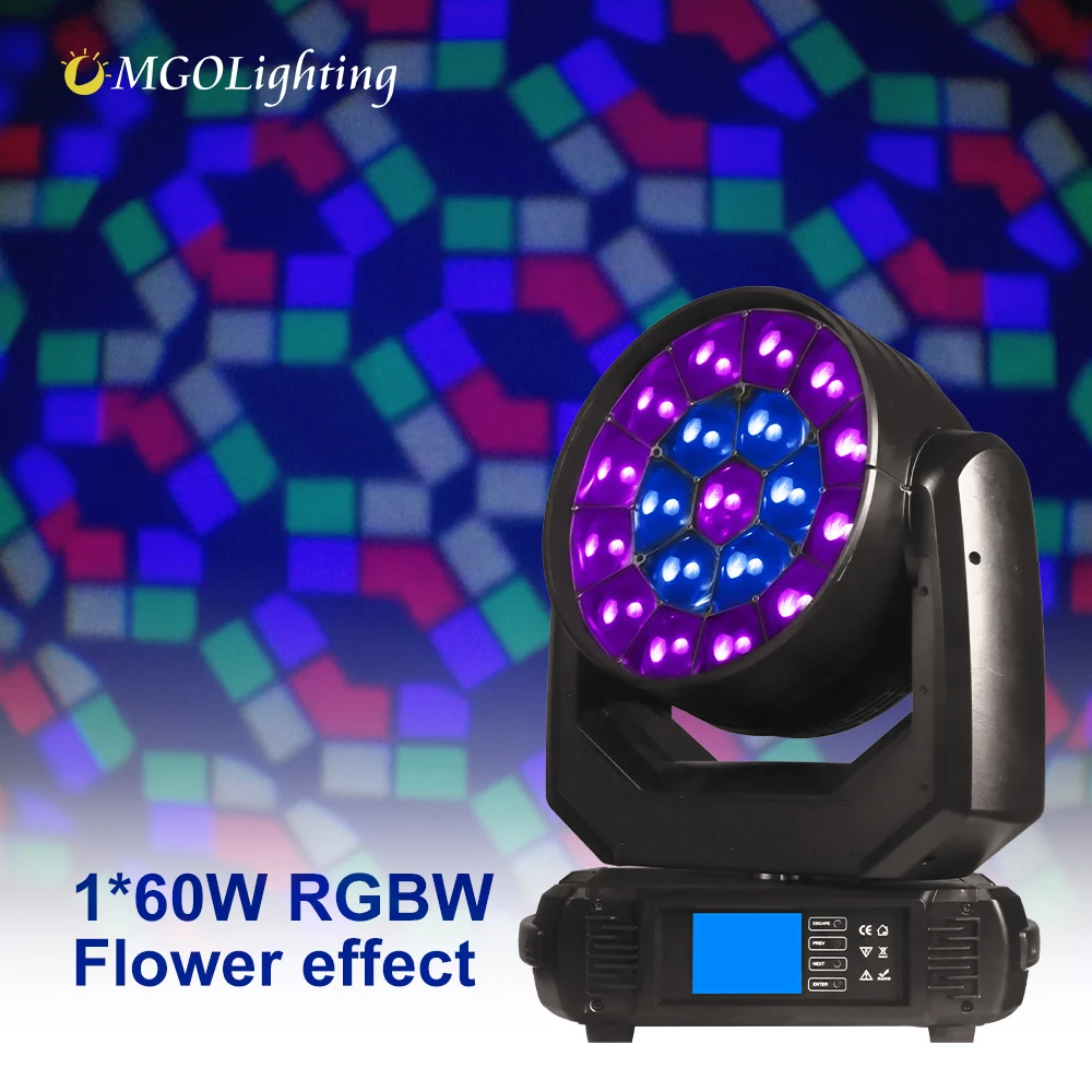 MGOLighting, оптовая продажа, профессиональная новинка, RGBW 19*40 Вт, R0BE, паук 1940 k15, зум-луч, точечная промывочная светодиодная сценическая лампа, движущаяся головка