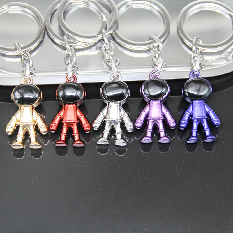 Лидер продаж, металлическая цепочка для ключей 3D астронавт космический человек