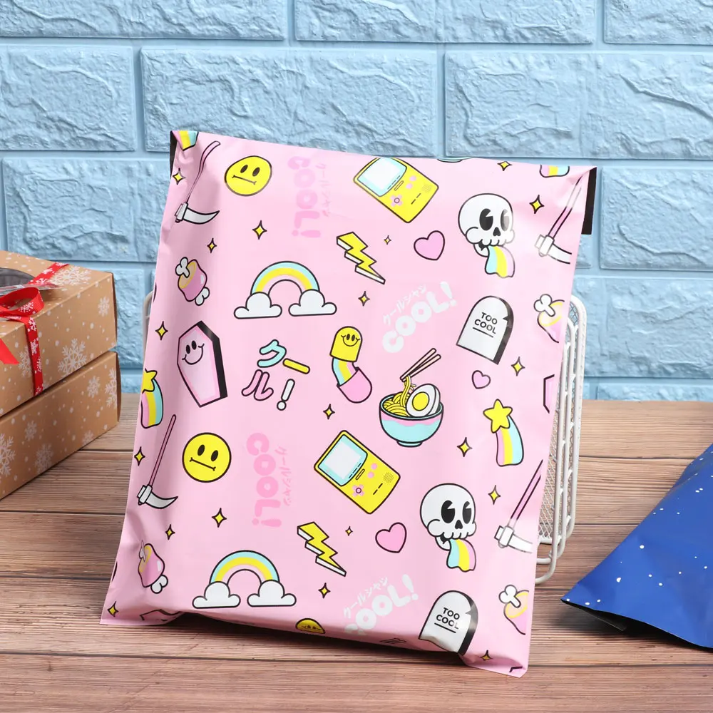 Полиэтиленовый пакет для почтовых отправлений на заказ, конверты, Полиэтиленовая Курьерская сумка с вашим логотипом