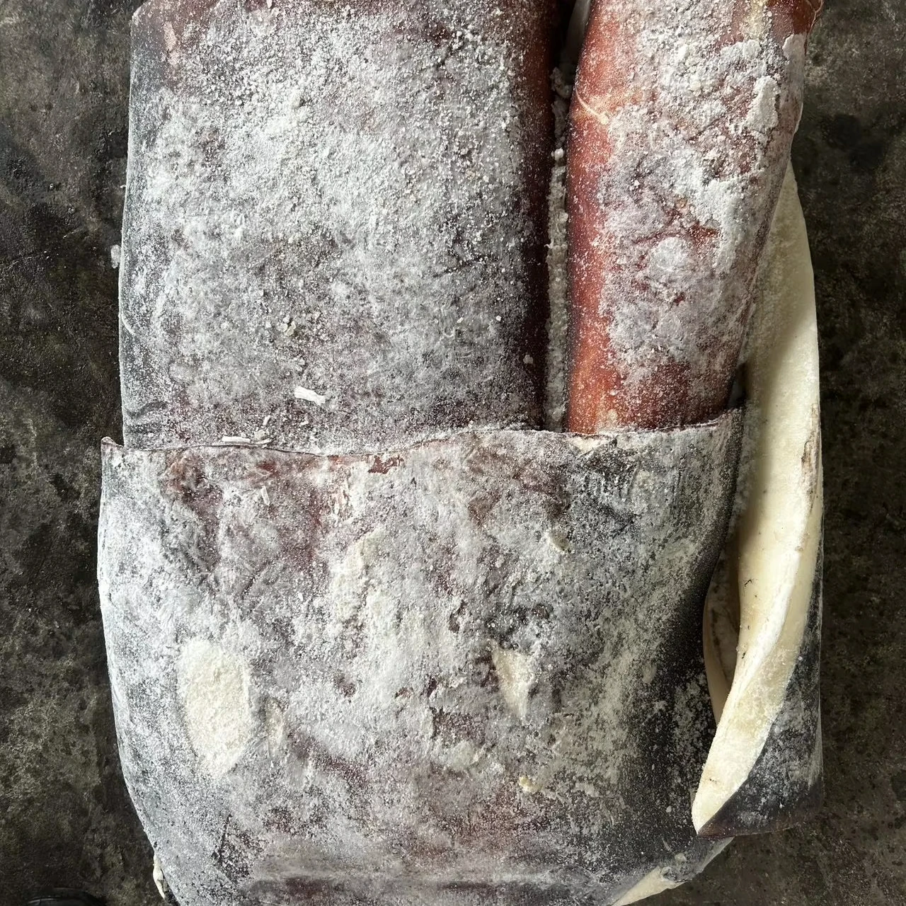 Skin on Peru squid dosidicus gigas  fillet With skin Peru Squid fillet with skin