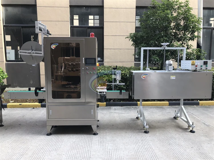 Automatic Shrink Sleeve Bottle Labeling Machine for PVC Neck Body Sleeve Labeling PET Label