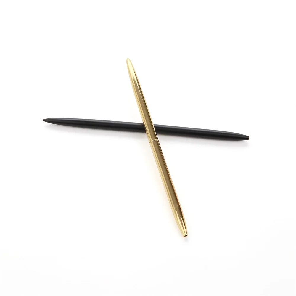 Metal Pen Wholesale Hot Selling Simple Thin Gel Pen Stainless Steel Pen Very Cheap for Stationery Custom Brand Gift