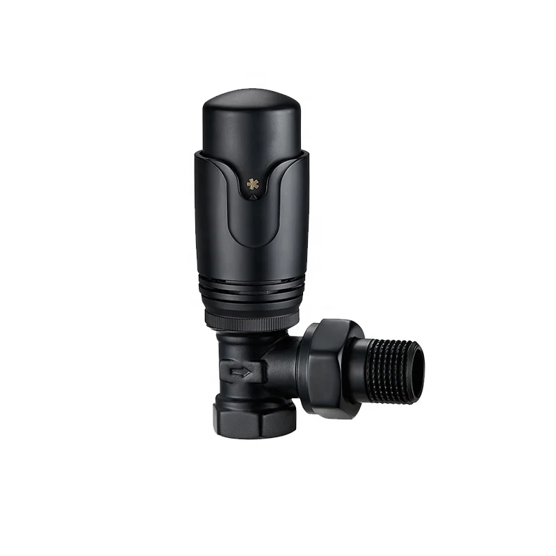 M30*1.5mm trv liquid sensor Radiator Thermostat Heating temperature control thermostatic head black for underfloor heating