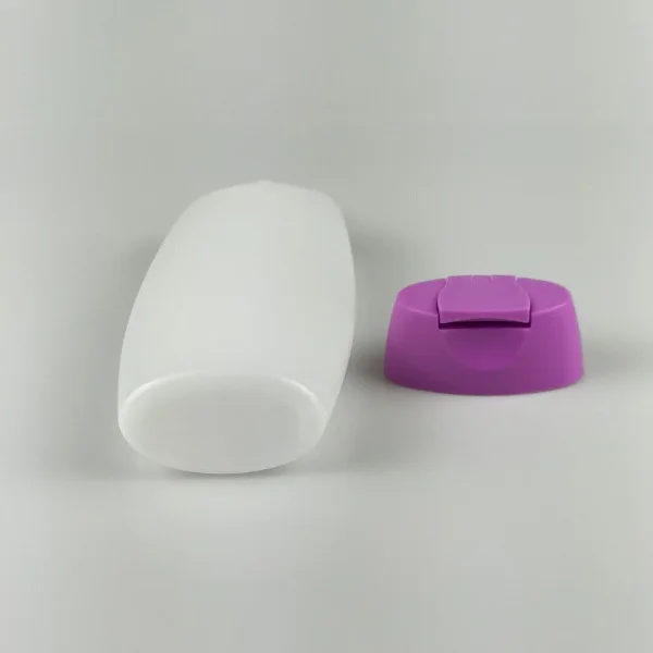 400/700ml Empty Flat Shape Shampoo Bottles HDPE Plastic Bottles Manufacturer