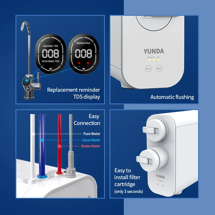  Лидер продаж система фильтрации воды undersink ro бытовой