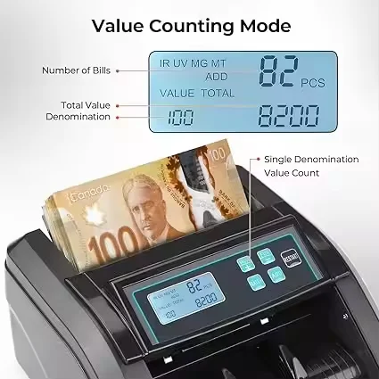 H-307 LCD popular cash counter/high quality money counter machine