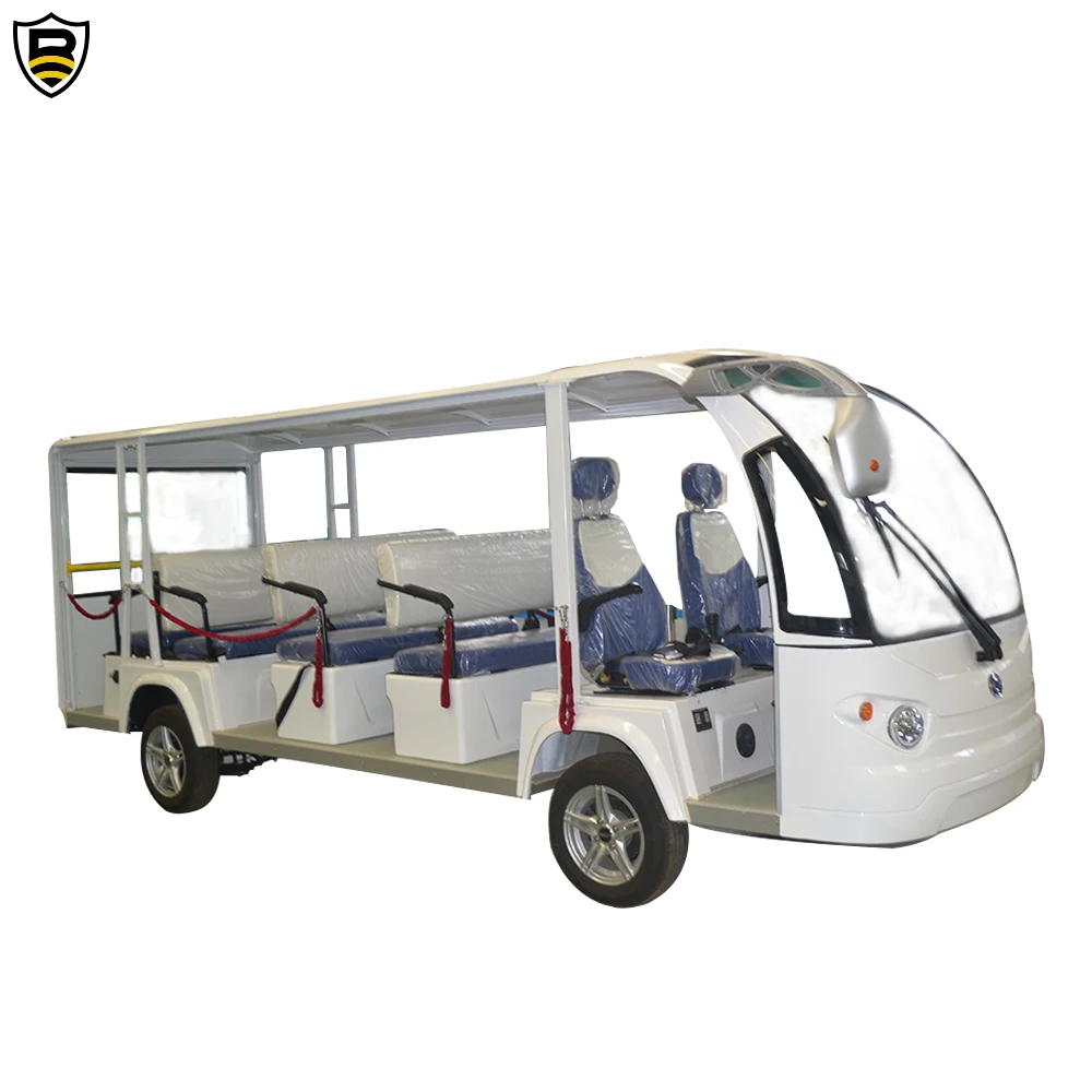2021 Customized Electrical Sightseeing Tourist Buses 8 Passenger Electric Shuttle Bus Price