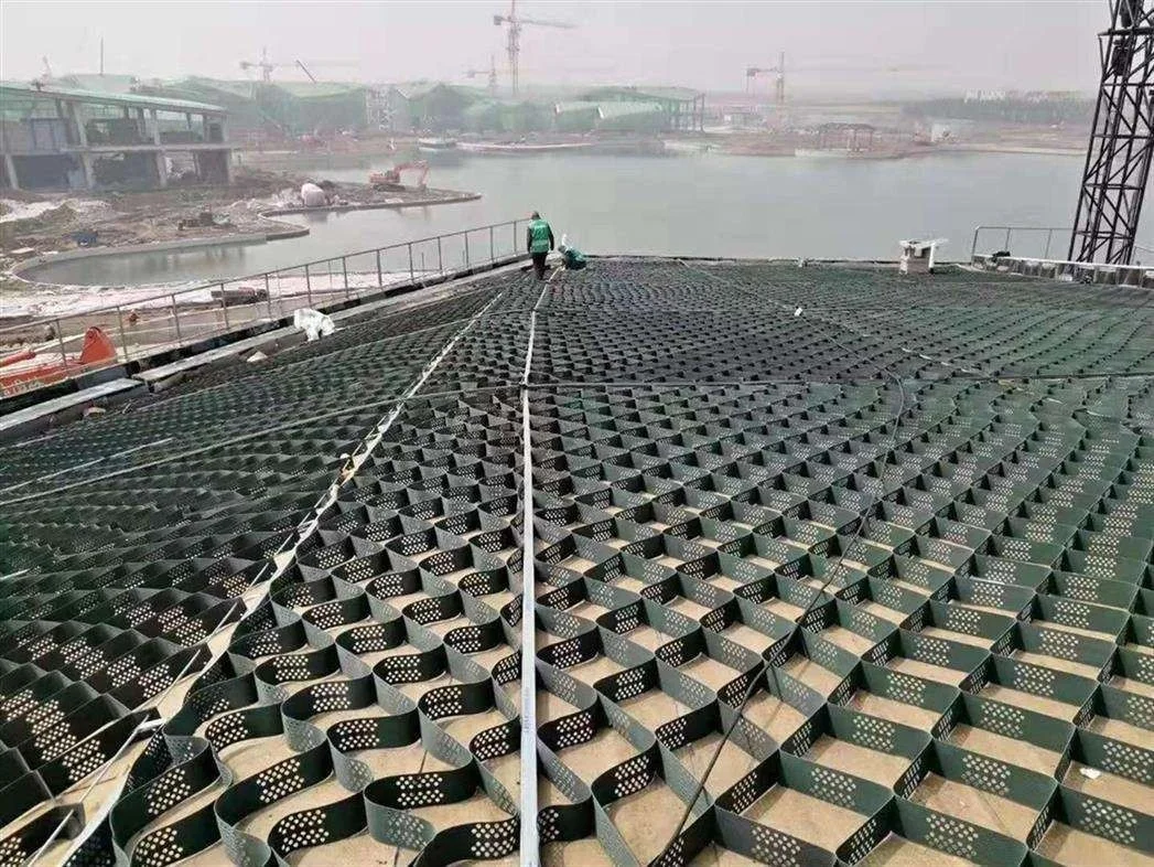 Honeycomb Gravel Stabilizer Geocell Grid for Driveway Elite Black Green Surface Welding Cell Color Material Origin Type Sheet