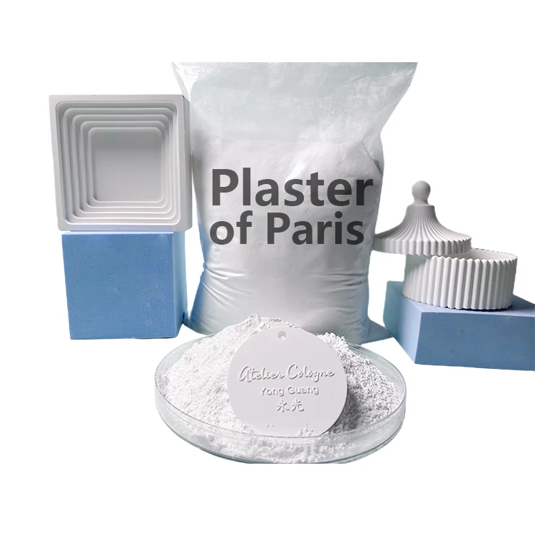 Promise No Bubbles Whiteness 95% Pop Clone Fragrance Stable Size High Fluidity Plaster Of Paris For Lamp Silicone Moulds HomeDiy