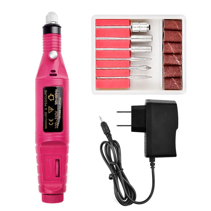 Low MOQ Professional mini nail electric rechargeable drill bits pen machine equipment and tools portable nail drill