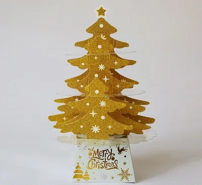 DIY Christmas Advent Countdown Wall Mount Tabletop Artificial Felt Christmas Trees