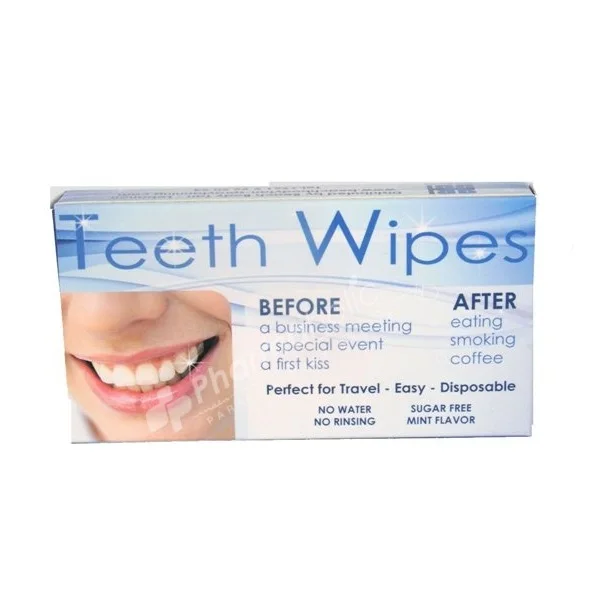 OEM Customized Dental Care Teeth Finger Removing Surface Stains Teeth Whitening Wipes