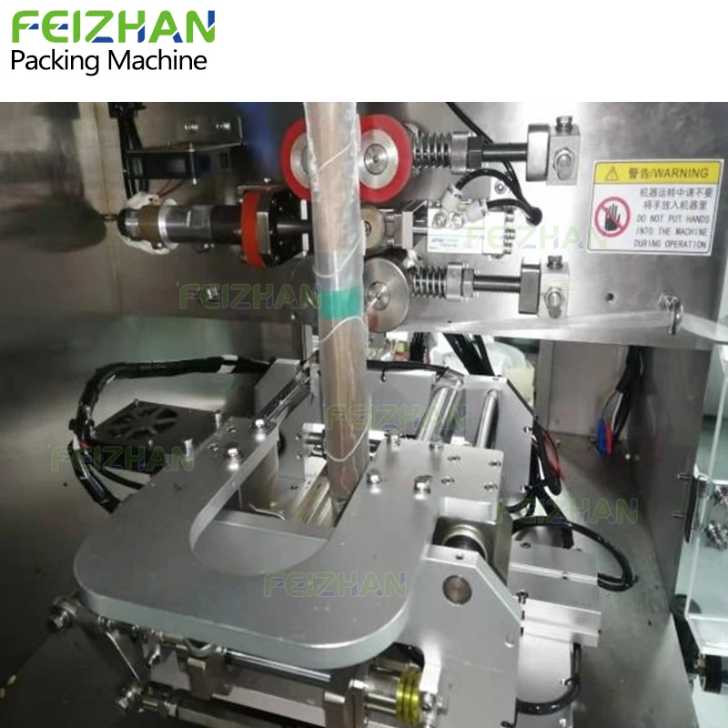 High Speed VFFS Weighing Filling Ultrasonic Sealing Scented Dip Tea Black Tea Bags Triangle Tea Bag Packing Machine