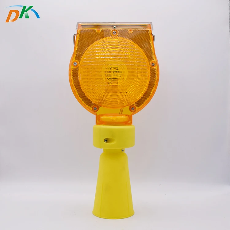 DEKE PC shell outdoor road signal construction lamp Traffic cone solar barricade light