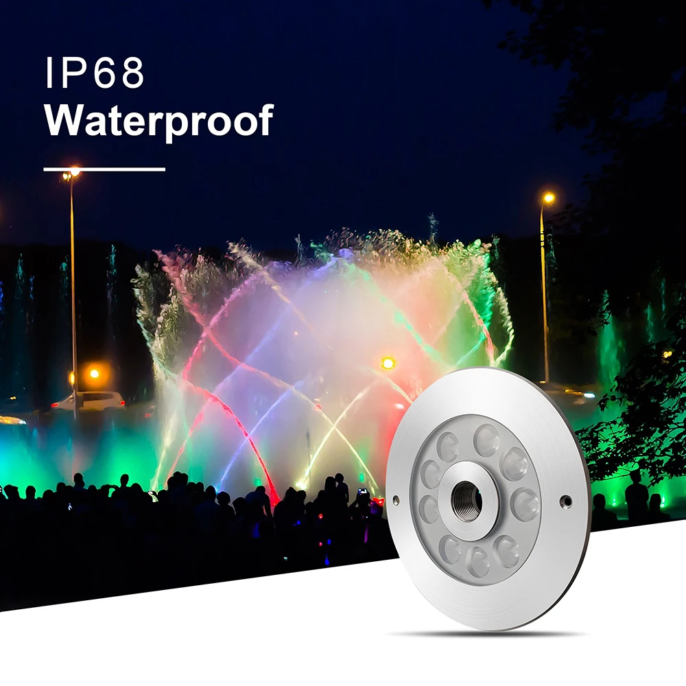 IP68 RGB светодиодный фонтан DMX512 музыкальный подводный светильник