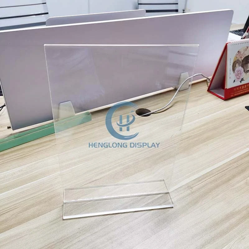 Custom advertising A3 A4 A5 acrylic photo frame card sign 8.5x11' clear acrylic sign holder