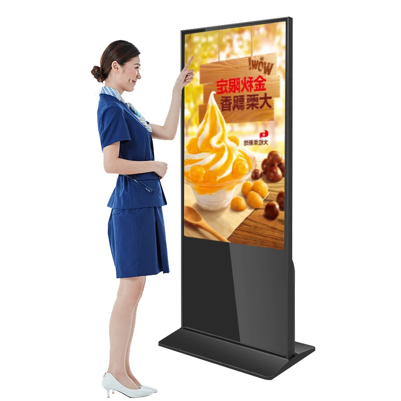  Refee Hot 43 Inch Lcd Media Player Floor Standing Digital Signage Menu Boards Advertising Display Wifi Screen Maker