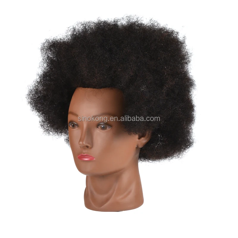 Beautiful afro kinky curly mannequin black hair braiding kit dummy for hairstyles