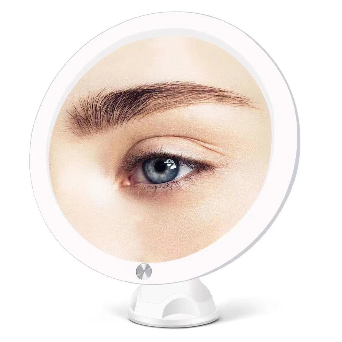 15X/10X/7X Magnifying LED Makeup Mirror Plastic Cosmetic Vanity Mirror Light Suction Cup Features Personalized Makeup Mirror